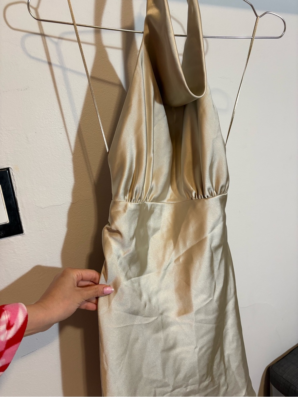 Zara Black Satin Halter Mini Dress - Picture 3 of 10